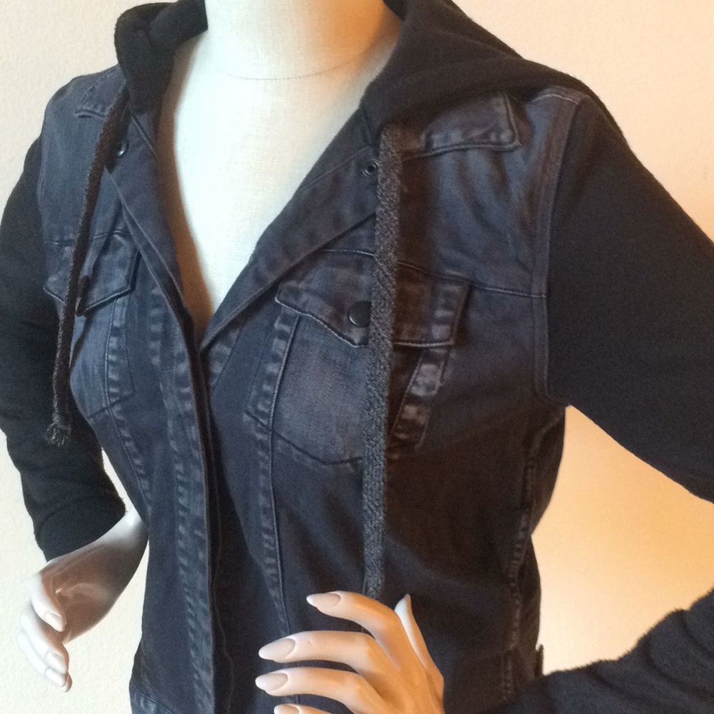 Hoodie jean jacket